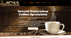 Desktop Screenshot of justcoffeemachines.com.au