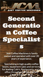 Mobile Screenshot of justcoffeemachines.com.au